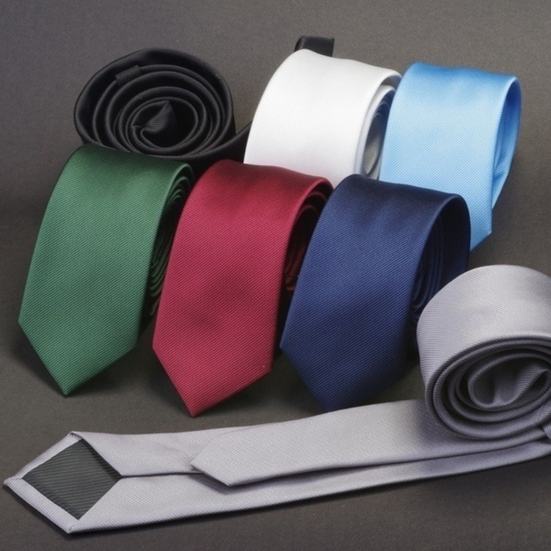 Corbatas ajustadas informales para hombre, corbatas clásicas de poliéster tejidas para fiesta, de cuello corbata para hombre, accesorios de corbata para boda y Negocios, nuevo