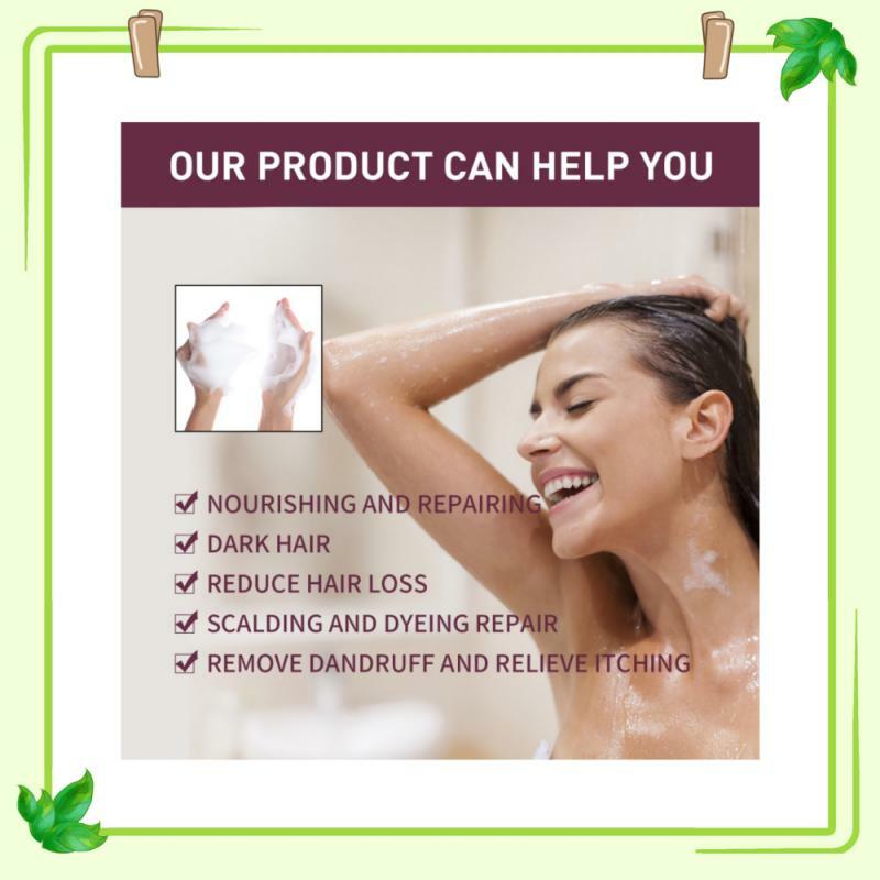 Sabun sampo Polygonum nutrisi rambut mendorong pertumbuhan rambut mencegah rambut rontok sabun sampo pembersihan alami sabun perawatan buatan tangan