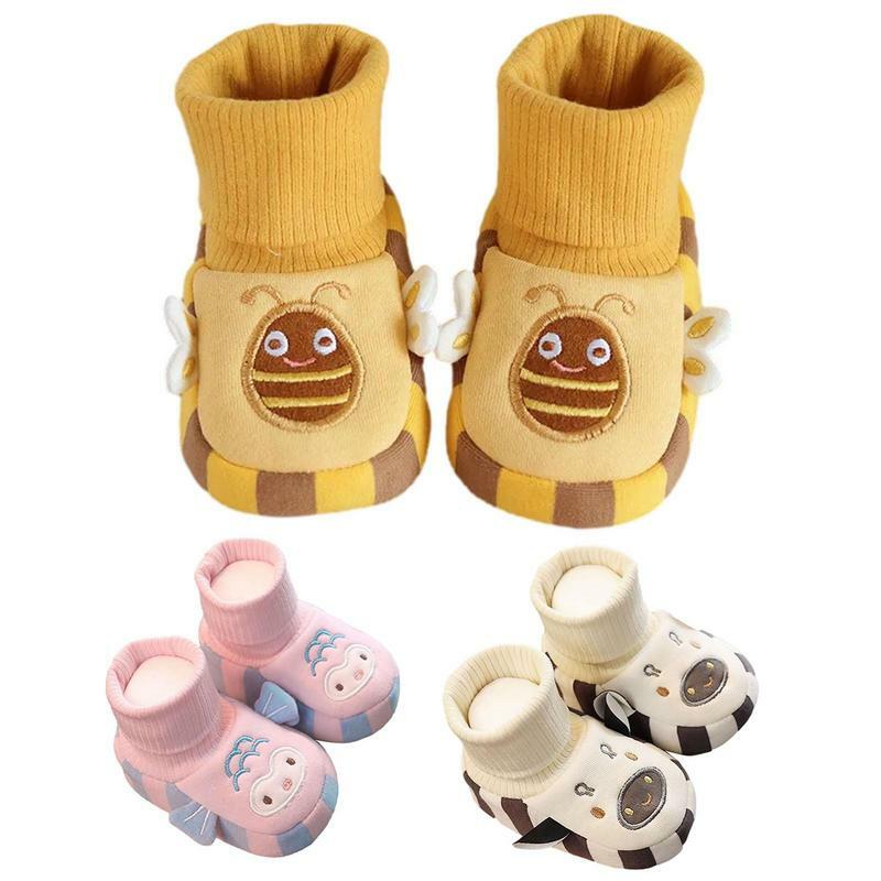 Baby Walking Shoes Comfortable Elastic Toddler Sneakers Warm Cartoon Cute Toddler Anti-Slip Shoes perfect gift for children