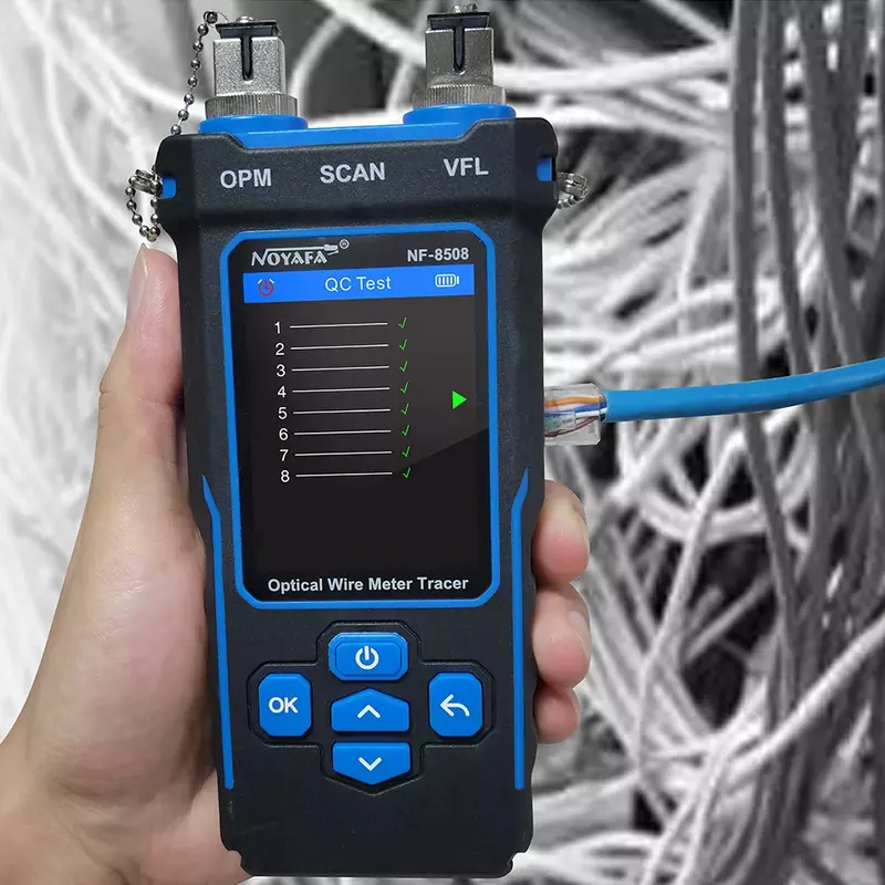 Noyafa NF-8508 Lan Optische Power Meter Riem Lcd Display Meet Lengte Wiremap Kabel Tracker En Netwerk Kabel Tester