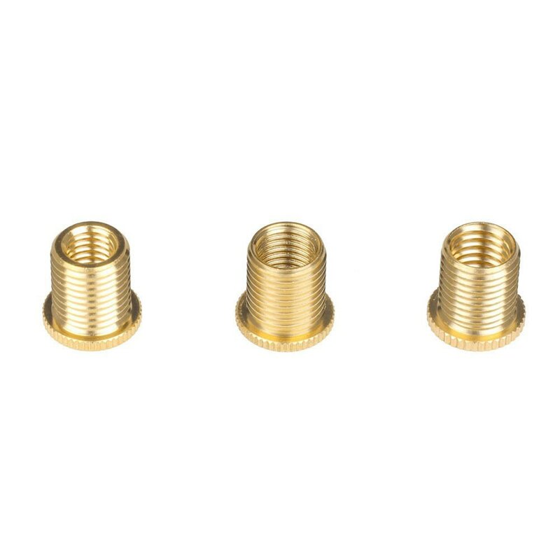 Aluminum Alloy Thread Adapter Nut, Gold Insert Kit, Peças de substituição, Knob Acessórios, M10 x 1.25, M8 x 1.25, 1Pc