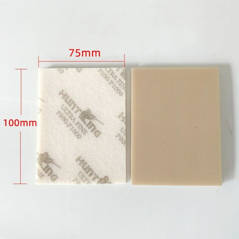 Губчатые накладки, наждачная бумага 75*100 мм, шлифовальный блок для сухой полировки кузова автомобиля, зернистость абразивного зерна