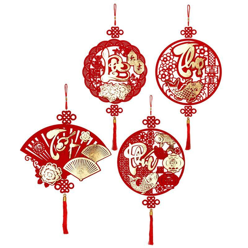 2024 Vietnamese Spring Festival Tet Hanging Decor Chinese Lunar New Year Cny Decoration Home Wall Door Hanging Ornament