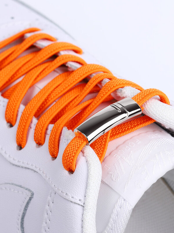 Tali Sepatu Magnetis Elastis Tanpa Dasi untuk Sneakers 24 Warna Kunci Tali Sepatu Malas Satu Ukuran Cocok untuk Semua Anak Dewasa Pengiriman Cepat