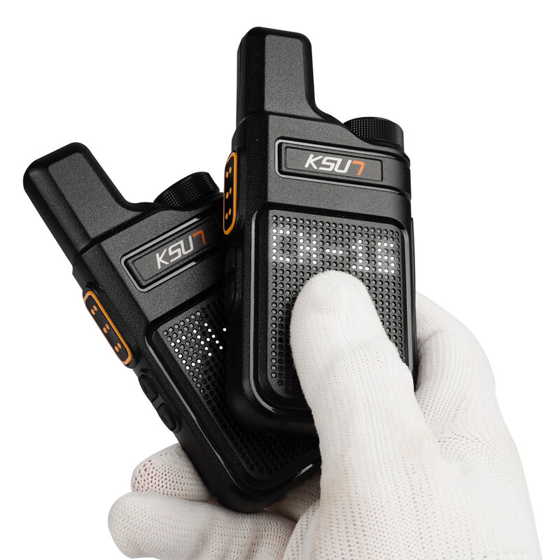 KSUN-Mini Walkie Talkie portátil PMR 446, Radio de comunicación Profesional, transceptor de Radio bidireccional, calidad de M6