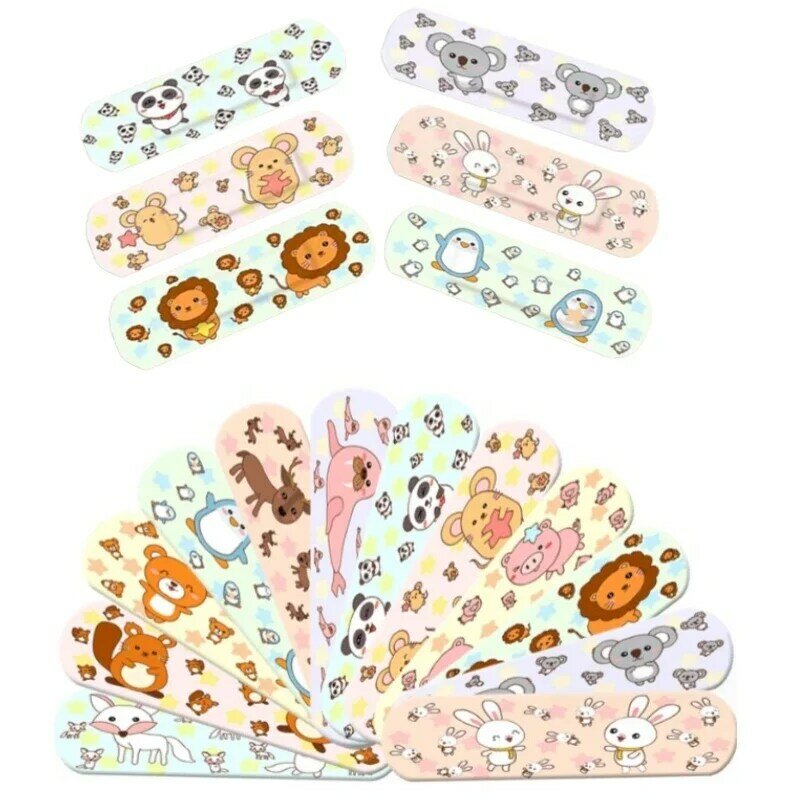 120pcs/lot Waterproof Adhesive Bandages Plaster Anti-allergic Wound Dressing Fixation Tape First Band Aid for Children