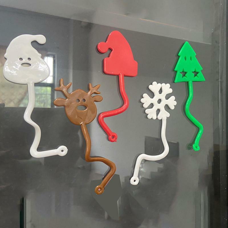 Mainan lengket panjat dinding untuk pesta ulang tahun mainan Fidget Natal mainan Fidget Goodie pengisi mainan sensorik melar