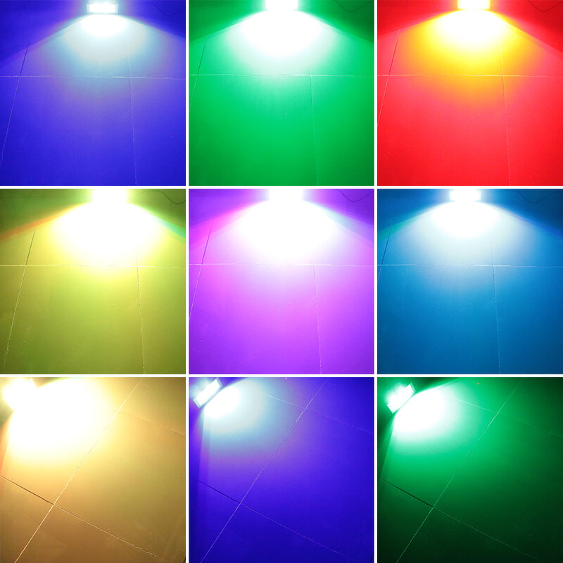 Lumières stroboscopiques pour DJ, blanc, RGB, 40W, 60W, 80W, 100W, avec télécommande, flash sonore, effet d'éclairage pour scène, fête de mariage, vacances