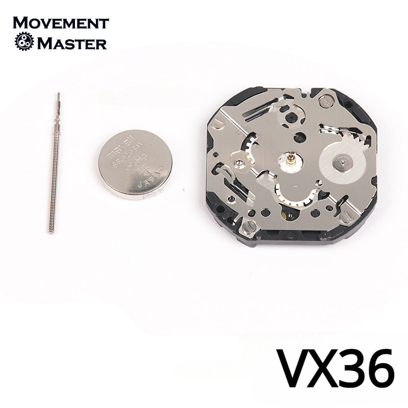 Vx36e日本の時計の動き,オリジナルの輸入クォーツムーブメント,5つの手,3, 9つの小さな秒,修理アクセサリー,新品