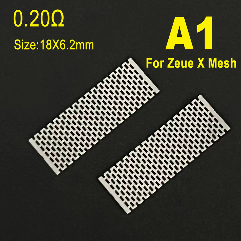Bobine de type de maille chauffante pour Zeus.X MESH, fil de bobine, profil, unité, accessoire de meubles, W6.2 mm, 6.8mm, Ni80, 0.17 ohm, 0.13ohm, A1, 0.19 ohm, 0.2ohm