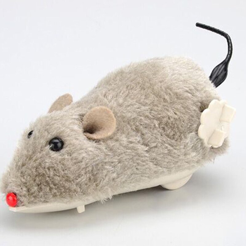 Para brinquedos criativos engraçados mouse pelúcia, brinquedo brincar, movimento mecânico, rato