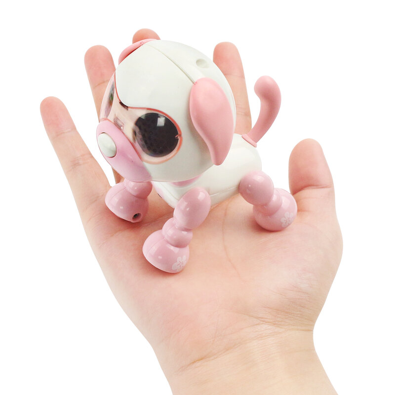 Wczesna edukacja inteligentny pies nagrywający, dotyk wyczuwający śpiew, interaktywna zabawka robot pies dla dzieci z oświetleniem