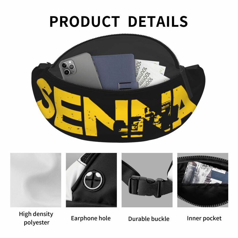 Ayrton Senna Strap Bag Merch Street für Unisex-Hüft tasche