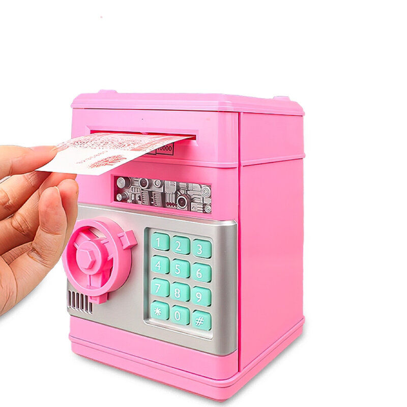 Creative automatic money-rolling Piggy Bank Password Safe Piggy Bank children fall-proof piggy bank birthday gift