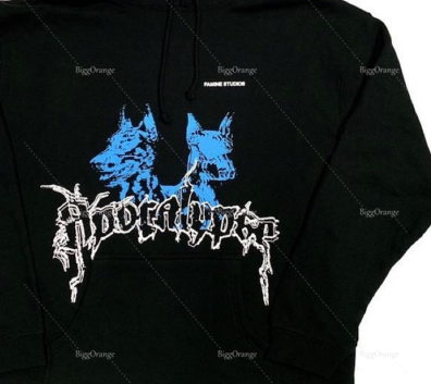 Schwarz pullover hoodie neue blau anime druck doppel pony print personalisierte brief casual hoodie 2022 neue männer und frauen der tops