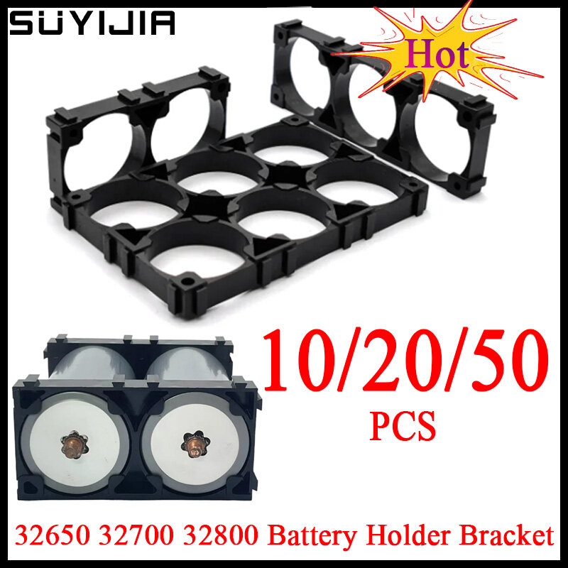 10/20/50PCS 32650 32700 32800 Battery Holder Bracket Lithium Battery Plastic Bracket Fixed Bracket DIY Battery Pack