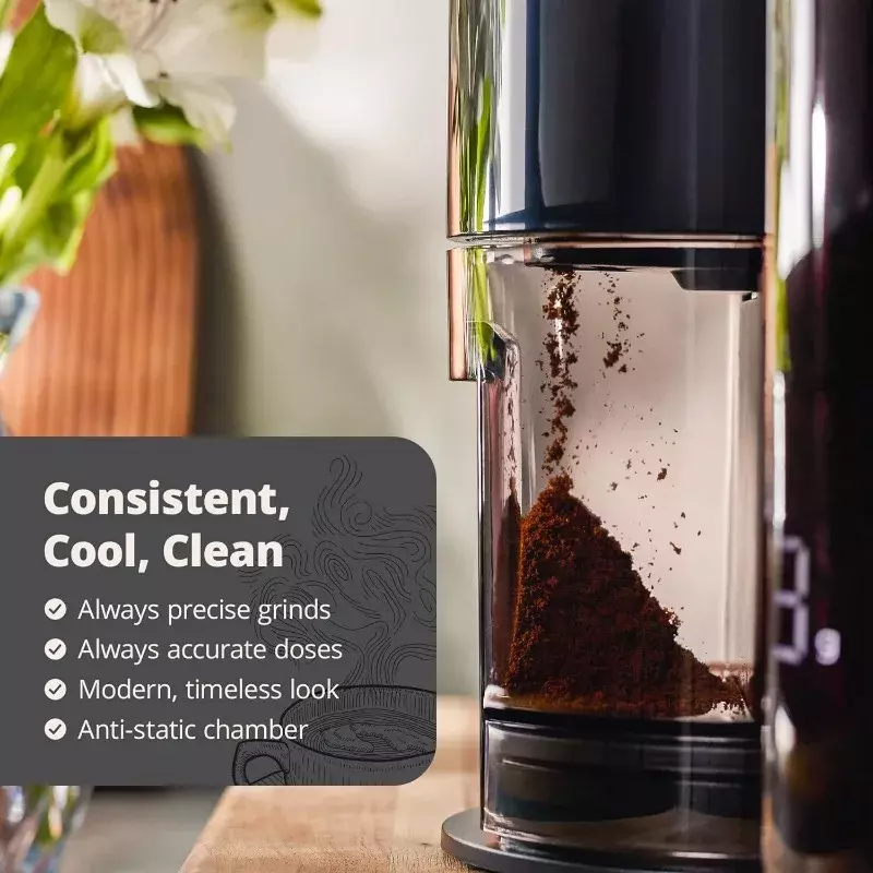 Greater Goods Burr Coffee Grinder, A Precise Coffee Bean Grinder for Everything from Espresso to Cold Brew, Built in Coffee