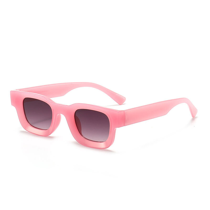 Pequeno retângulo polarizado óculos de sol para homens e mulheres, moda, marca retro, óculos de sol quadrados, clássico, vintage, preto, punk shades, UV400