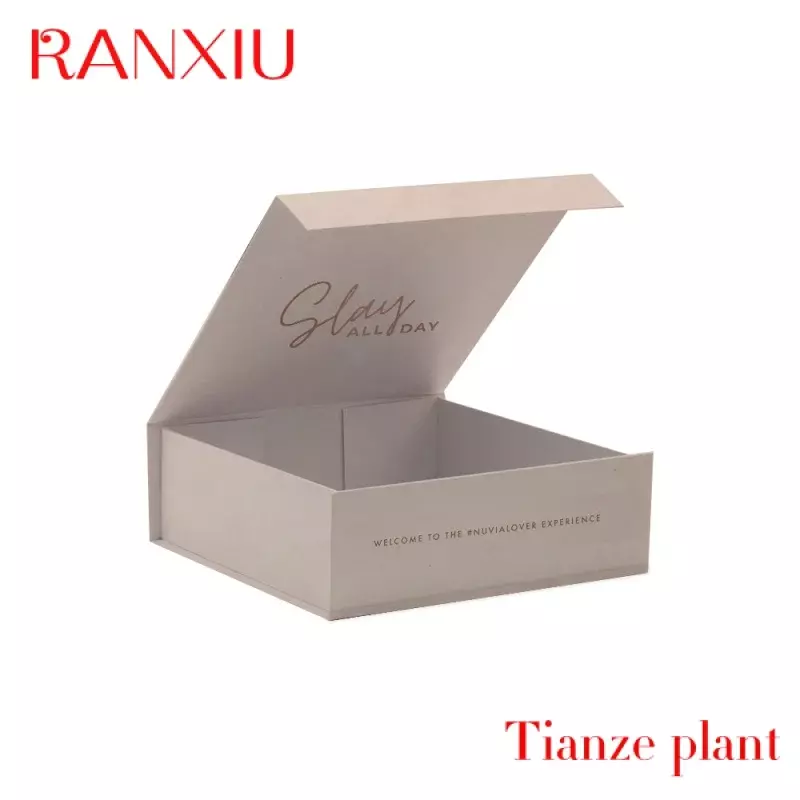 Hengxing luxury custom logo cardboard fold gift box magnetic packaging paper boxes for clothing