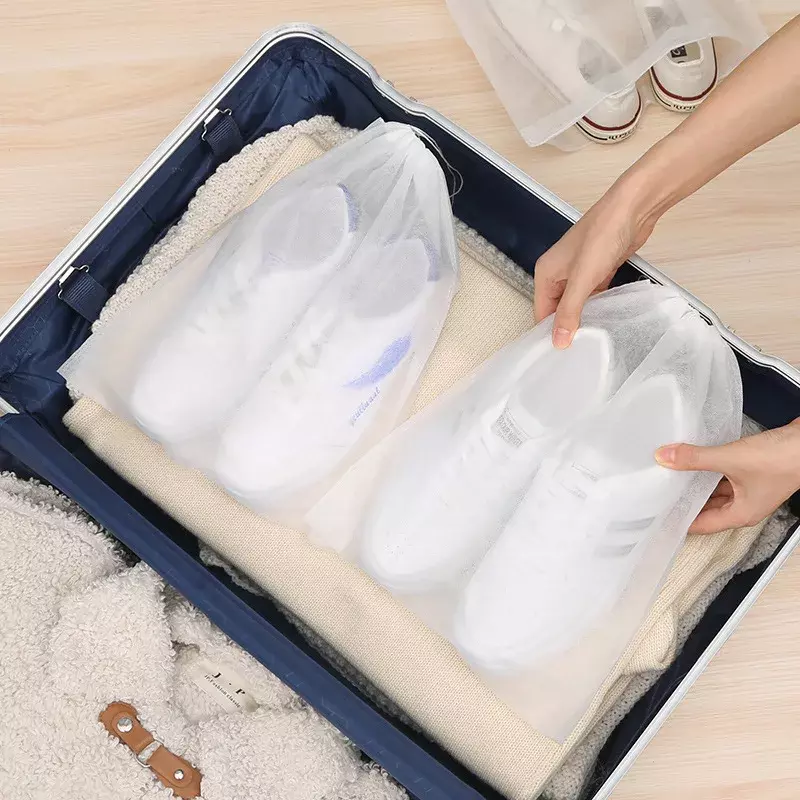Bolsa antiamarilla de secado de zapatos, bolsa de almacenamiento, cubierta de tela no tejida, a prueba de humedad, desechable, a prueba de polvo