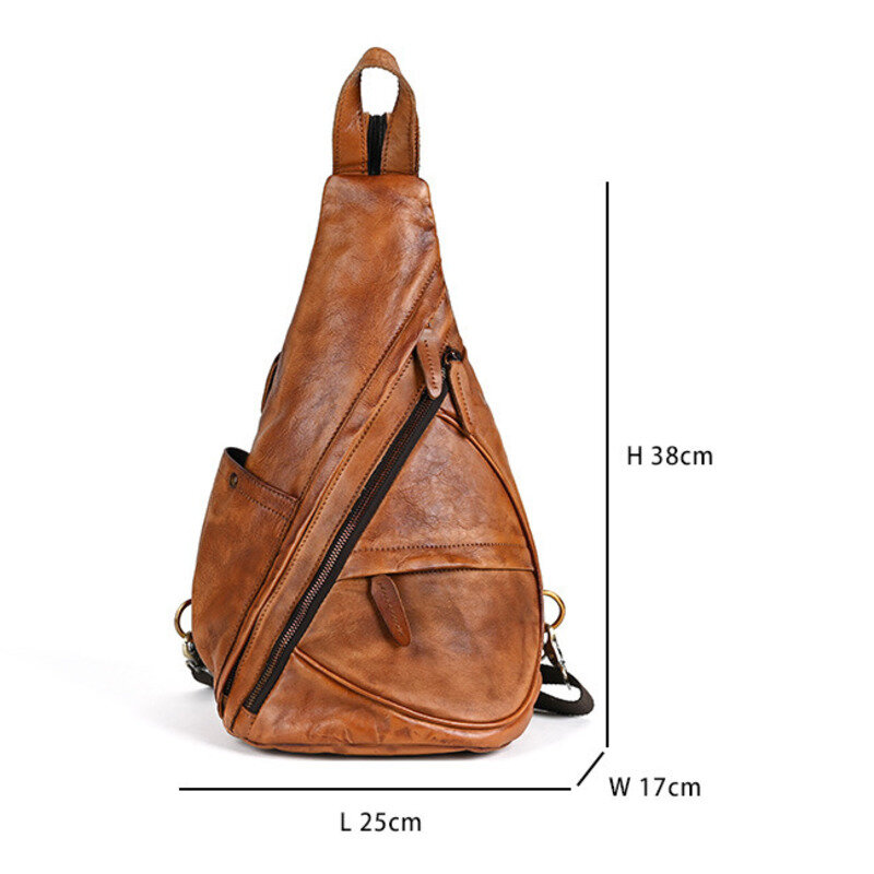 Винтажная мужская сумка на плечо OYIXINGER из натуральной кожи, новая модная сумка через плечо из воловьей кожи, Универсальный многофункциональный дорожный рюкзак