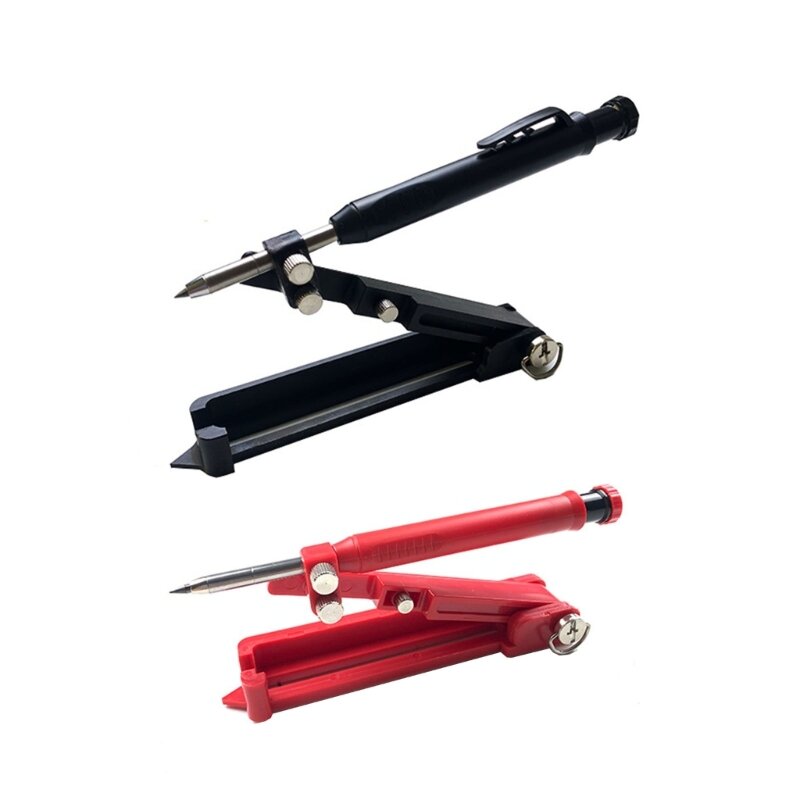 أداة الكتابة متعددة الوظائف قلم رصاص للبناء يحدد النجارة الدوائر التي تزيد عن 15 علامة أداة قياس