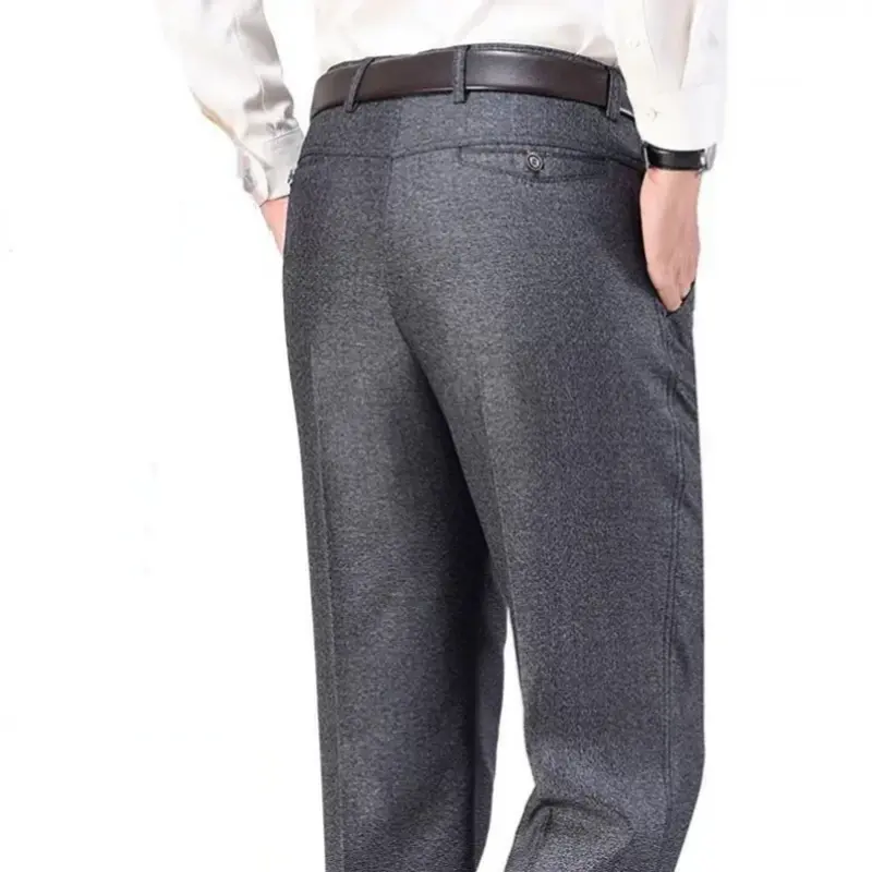 Alta qualidade calças de terno masculino clássico verão primavera calças de cintura alta outono calças de negócios casual pant dropshipping gozbkf