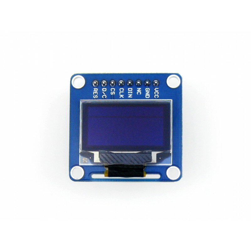 Waveshare blok 0.96 inci OLED (B) resolusi 128x64, warna kuning dan biru, layar tampilan