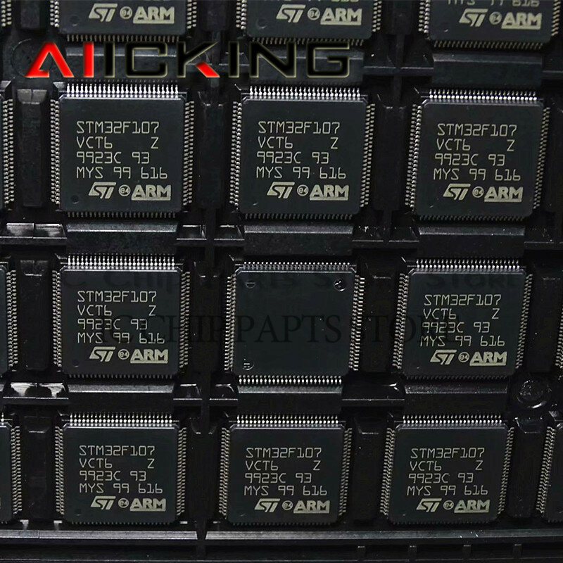 Chip IC integrado Original STM32F107VCT6, LQFP-100 MCU 32Bit ARM Cortex M3 RISC 256KB Flash, en Stock, envío gratis, 5 unids/lote