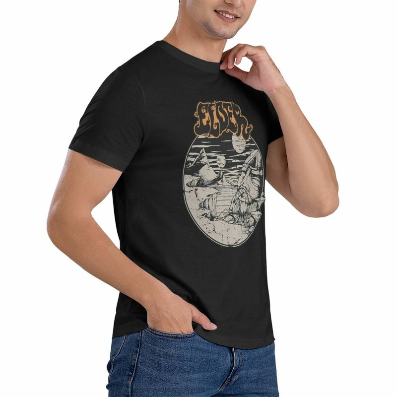 Rock Men T Shirts Elder Band Funny Tees Short Sleeve Round Neck T-Shirts 100% Cotton Birthday Present Clothes