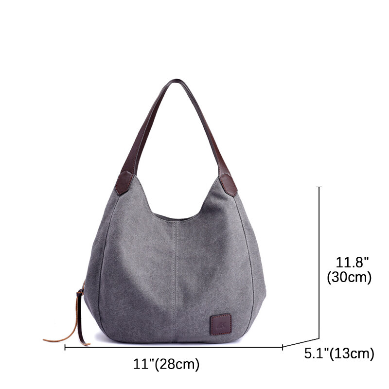 Xouam-女性用キャンバスハンドバッグ,大容量,ショッピング用,再利用可能なショルダーバッグ,女性用財布,ファッショナブル,9色