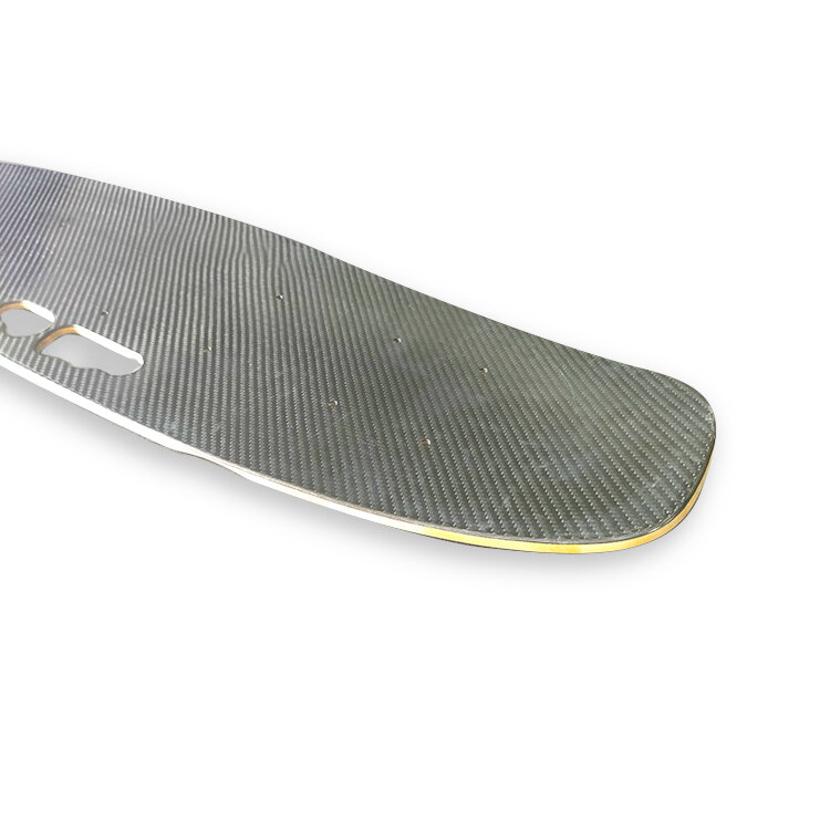 Longboard elétrico super fino, fibra do carbono, bordo canadense de bambu, skate, skate