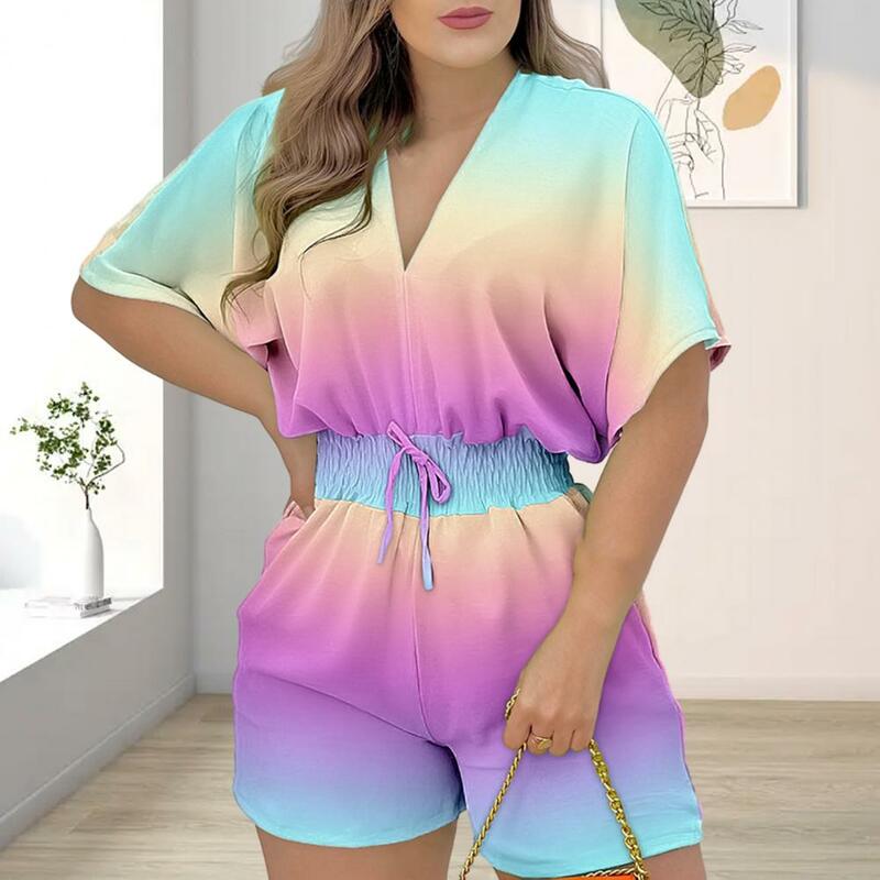 Loose Romper  Lace-up   Summer Jumpsuit Lady Summer Casual One-Piece Overalls