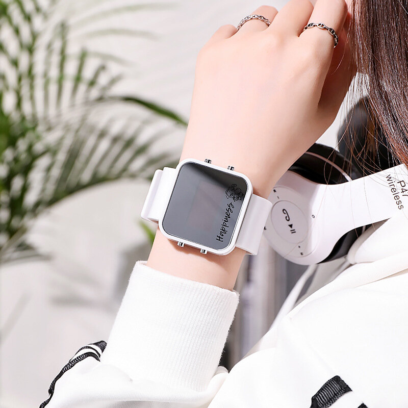 Topmerk vrouwen digitale horloges mode waterdichte lichtgevende studenten sport elektronische horloges meisjes geschenken relogio feminino