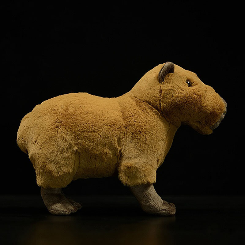 22cm hight lifelike capybara animais de pelúcia brinquedos da vida real bonito capybara pelúcia brinquedo aniversário presentes de natal para crianças
