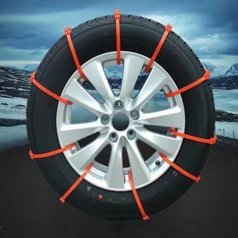 Catene antiscivolo antiscivolo per esterni da neve fango Road Snow Tire cinghia per pneumatici per auto di emergenza catena per ruote per auto catene da neve antiscivolo