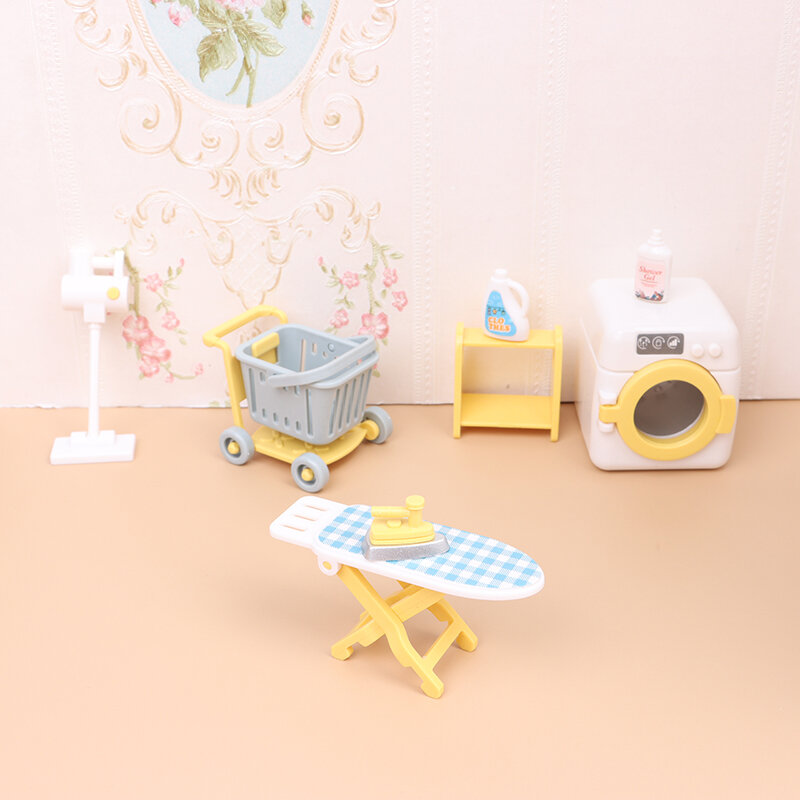 1:12 Forest Animal Family Villa Furniture for Dolls Toy Forest Home Mini Bedroom Set DIY Dollhouse Furniture For Kids