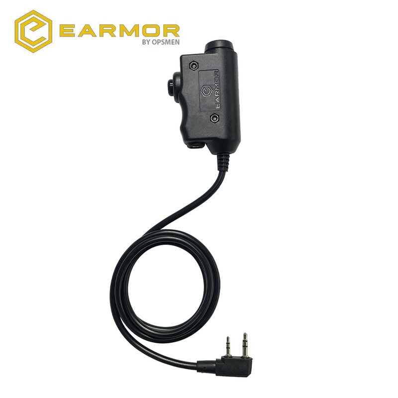 EARMOR 전술 PTT 전술 헤드셋, 단추 활성화 PTT 어댑터, M51 인터페이스, 켄우드