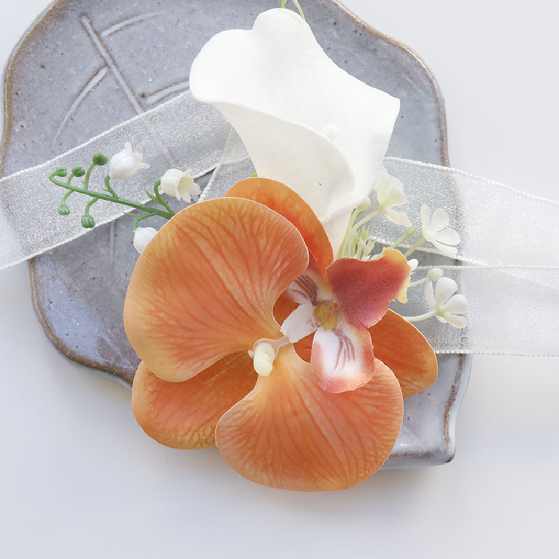 2403 свадебные принадлежности для гостей банкета искусственный цветок для жениха и невесты цветок для груди ручной цветок персиковая пудра