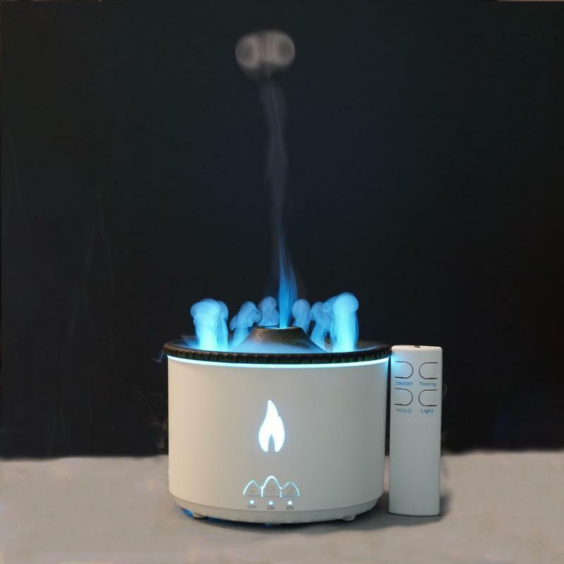 Portable  Diffuser, 1 Piece 360ML Air Humidifier with Cute Smoke Ring Night Light Lamp, Desktop Fragrance Diffuser, Essential 