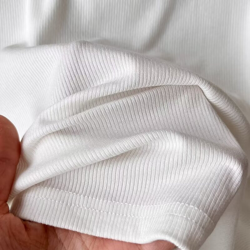 KEYANKETIAN-Chaleco básico de algodón con cuello en U para mujer, camiseta sin mangas de punto elástico de color sólido, estilo Retro americano, novedad de 2024