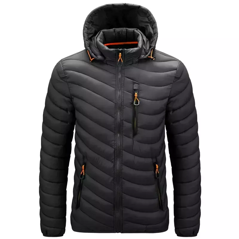 남성용 파카 포장 가능 재킷, 남성 의류, 방풍 통기성 코트, 따뜻한 야외 바람막이 재킷