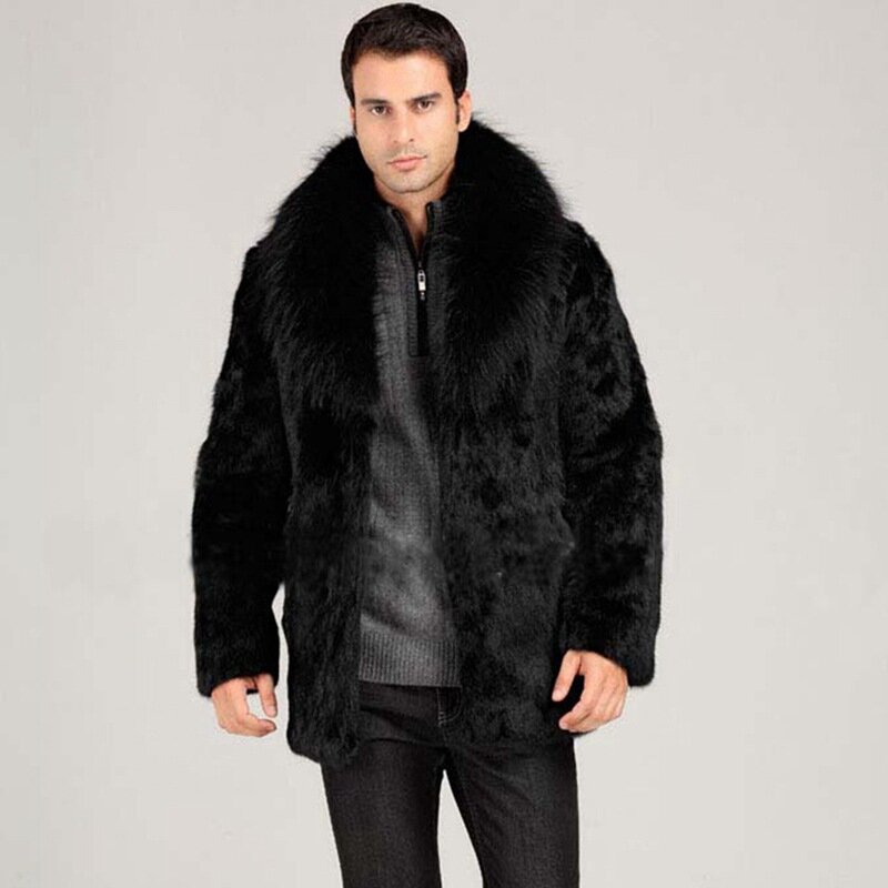 Großhandel Außenhandel Männer der Jacke Große Marke Gleichen Stil Hohe Nachahmung Fuchs Pelz High-end-Männer