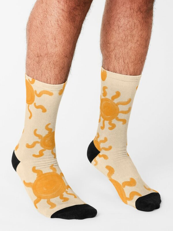 男性と女性のための黄色いパターンの靴下,サーマルソックス