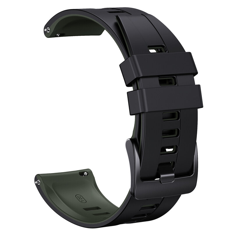 Gelang olahraga 22mm untuk jam tangan pintar Huawei, tali pengganti silikon jam tangan pintar 22mm untuk jam tangan Huawei 4 /4Pro /GT3Pro 46mm /Mi warna/garminaktif