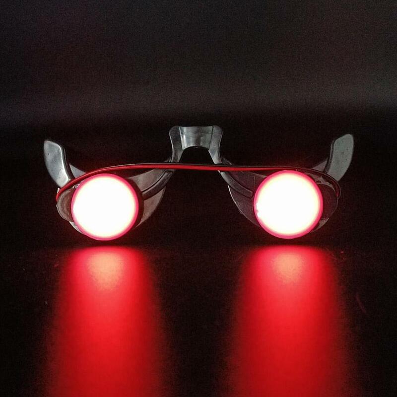 할로윈 LED 발광 안경, 데스 안경, 플래시 안경, 완벽한 할로윈 파티, 다용도 원피스 의상 안경
