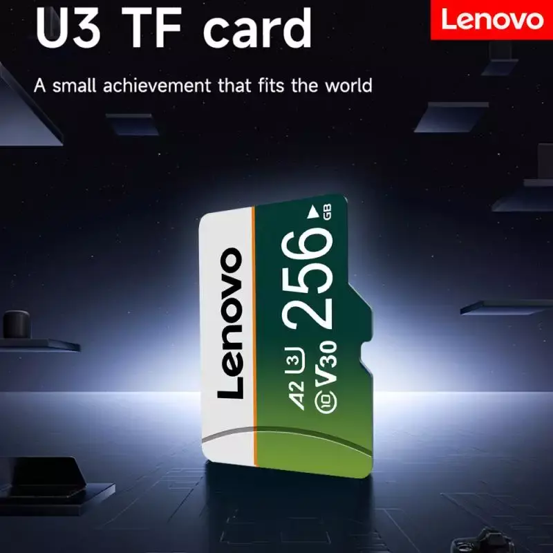 Lenovo kartu memori 2TB UHS-I 128GB, kartu SD mikro TF ukuran 32GB 64GB 256GB 256GB 512GB 1TB 2TB untuk ponsel