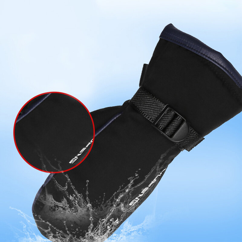 ถุงมือทำความร้อนไฟฟ้ากันน้ำมี3อุณหภูมิสำหรับปีนเขาเดินเขาขี่จักรยานชาร์จผ่าน USB ได้ถุงมืออบอุ่น