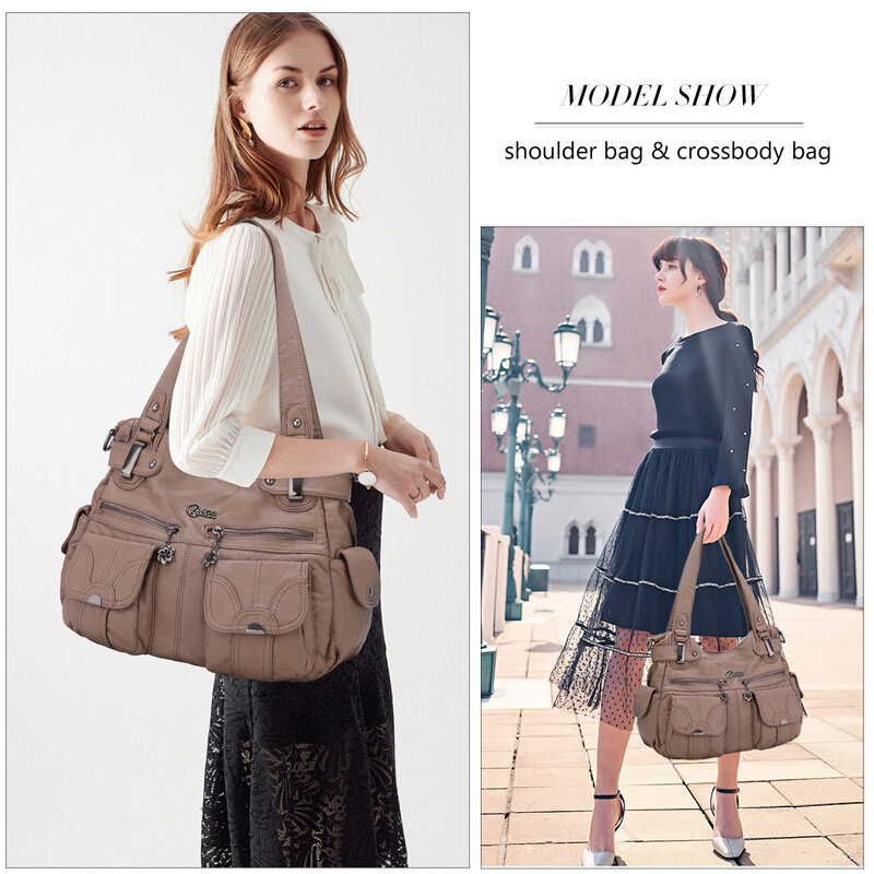KL928 – sac à bandoulière en cuir PU pour femmes, sacs à main de luxe de styliste, fourre-tout, sacoches à bandoulière de grande capacité