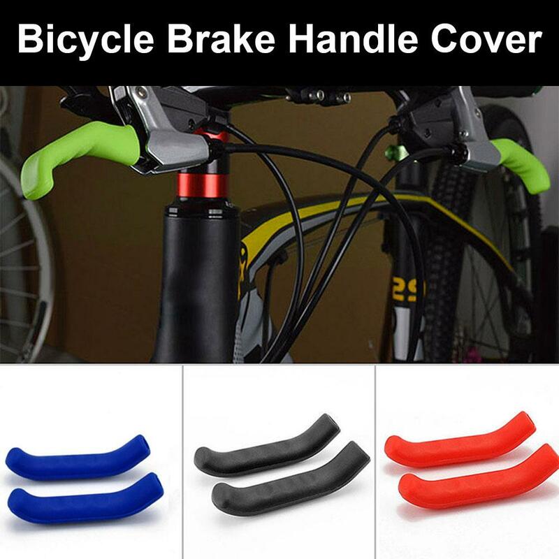 Cubierta antideslizante para manija de freno de bicicleta, accesorios protectores para manillar de bicicleta, P5d7, 1 par